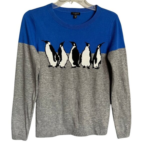 Talbots Lambswool Penguin Sweater Size MP - Picture 1 of 6